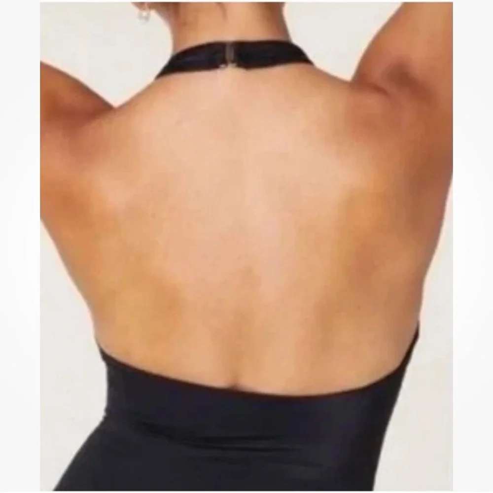 Andie Swim The Luzon One Piece High Neck Halter Black Size M NWT‎